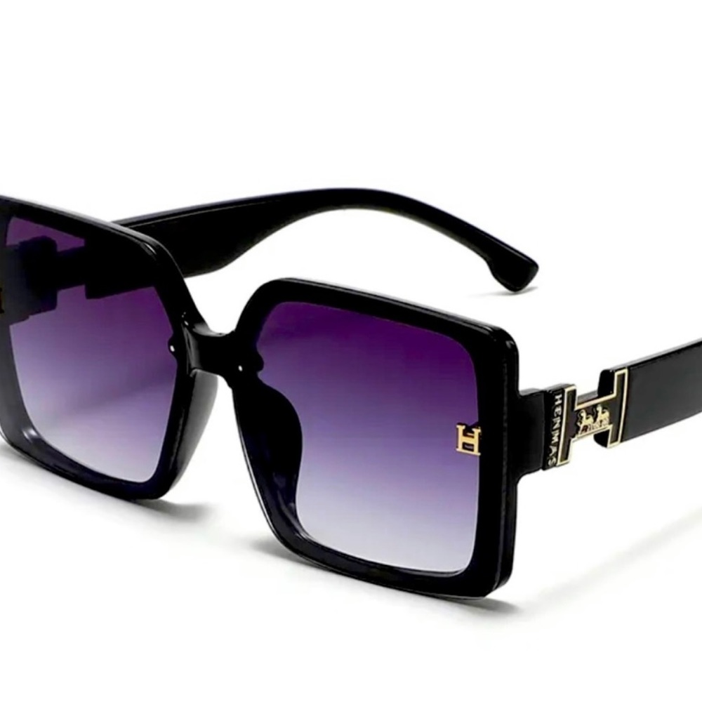 Luxury inspired fashion oversized frames sunglasses NWOT (Purple)